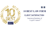 10 Best 2017 / 10 Best Law Firm - Badge